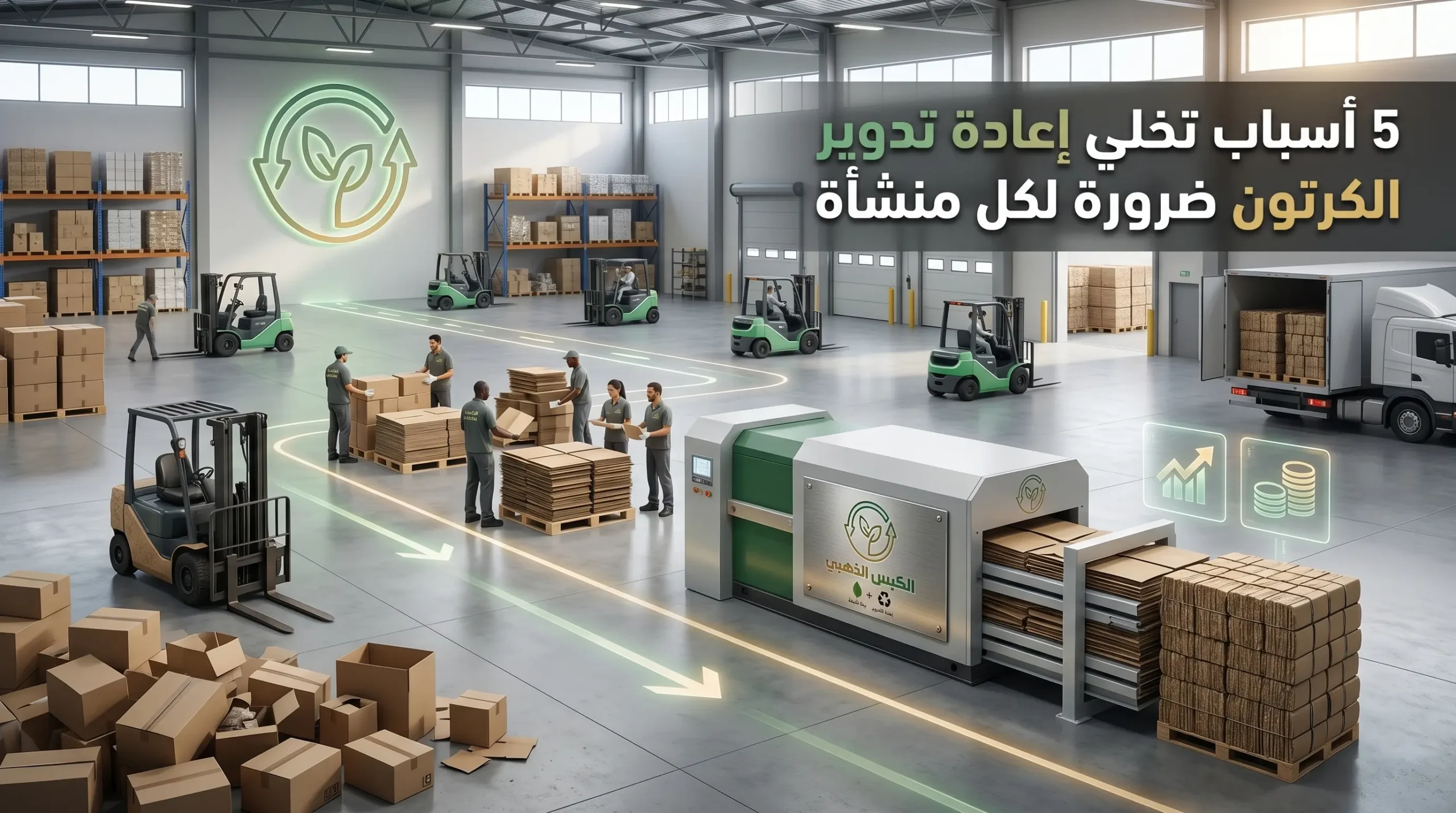 5 أسباب تخلي إعادة تدوير الكرتون ضرورة لكل منشأة