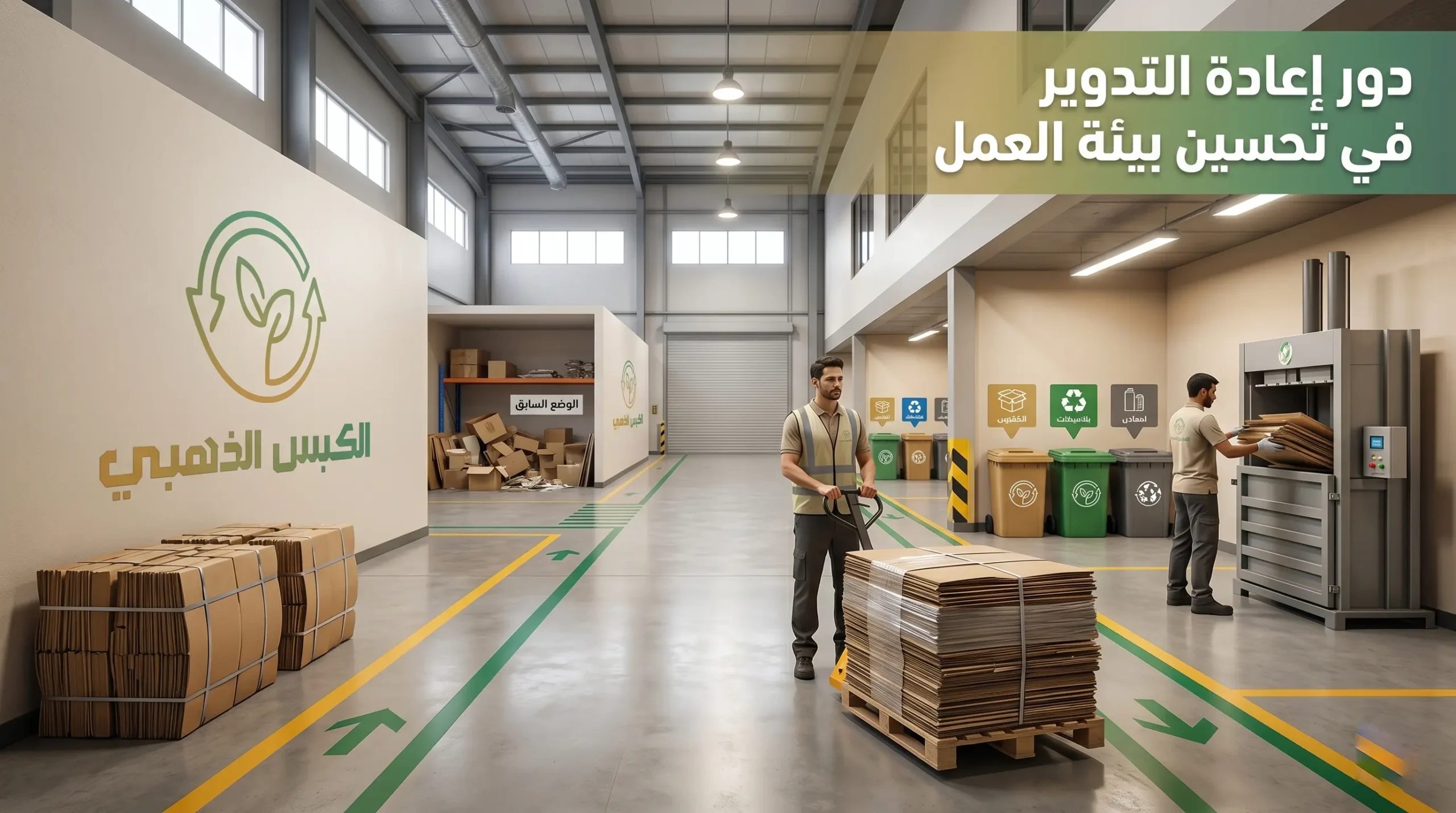 دور إعادة التدوير في تحسين بيئة العمل scaled